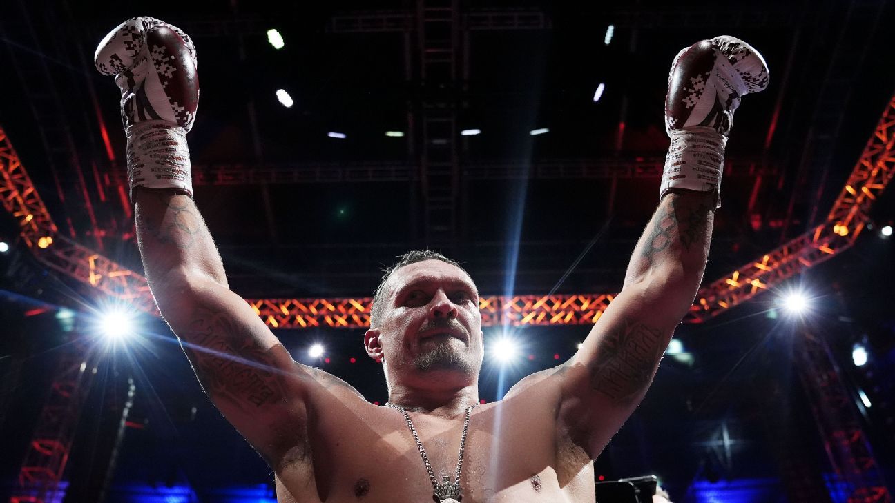 Usyk defenderá su título del CMB contra kickboxer en las Pirámides de Giza