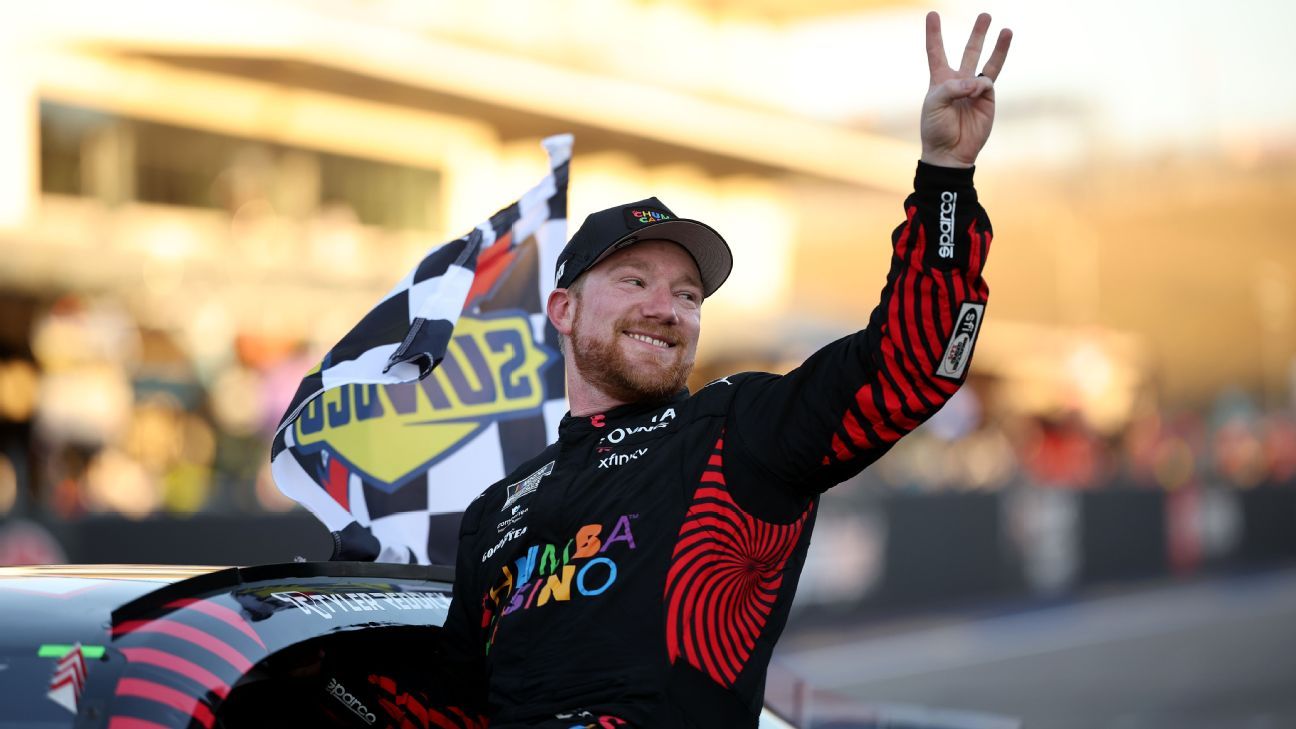 Tyler Reddick gana las primeras 3 carreras de la temporada, haciendo historia en NASCAR