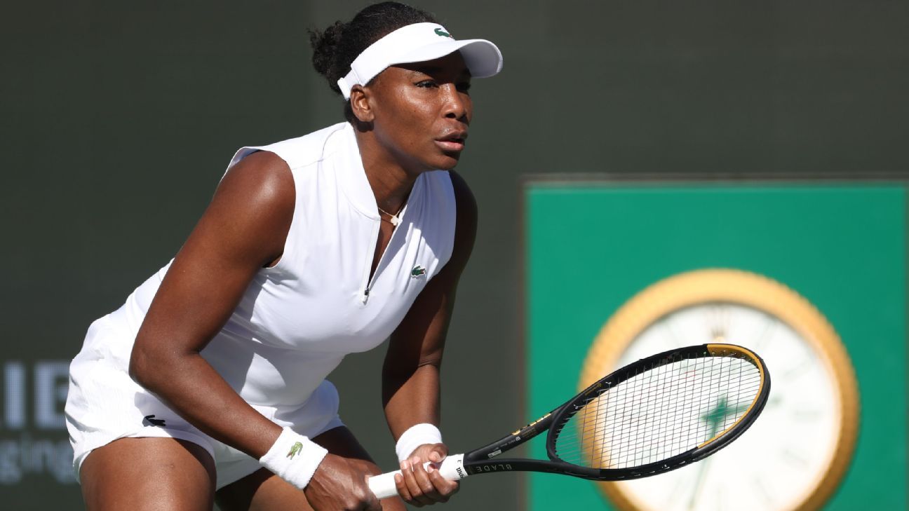 Venus Williams queda eliminada en primera ronda del BNP Paribas Open