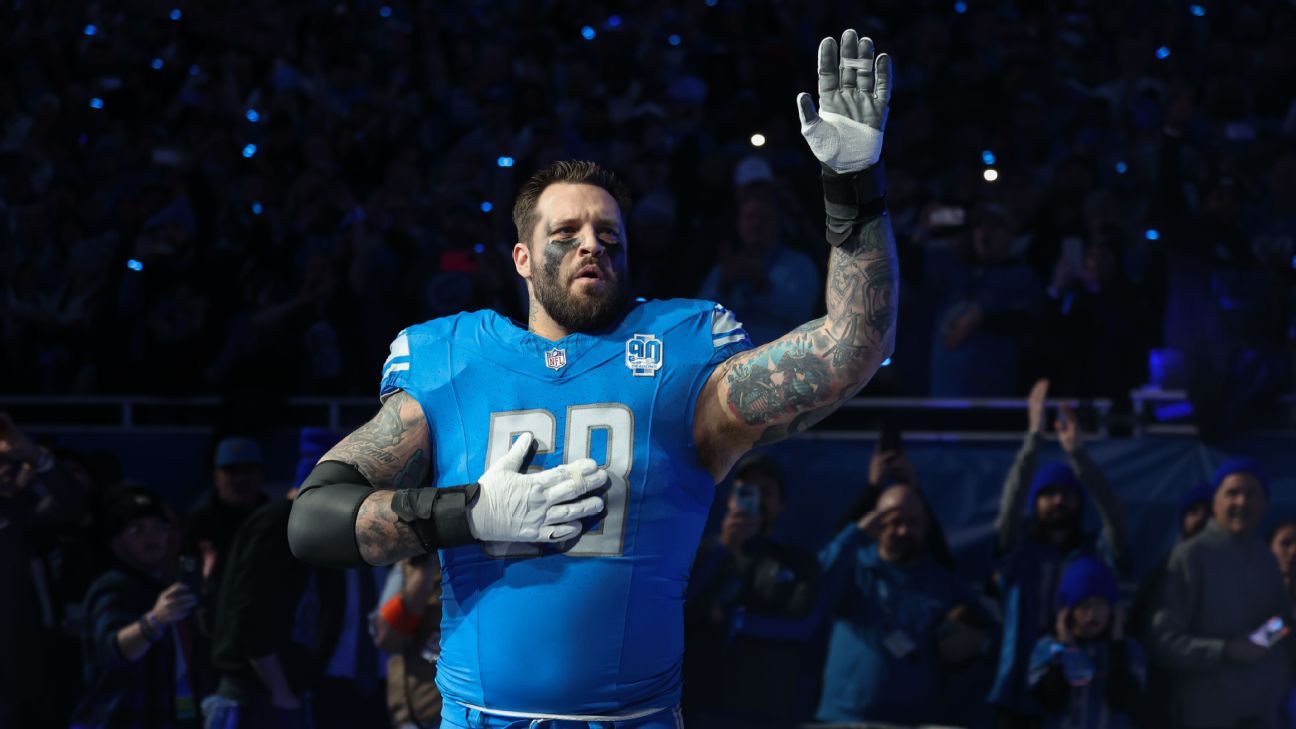 OT Taylor Decker solicita su liberación después de 10 años con los Lions
