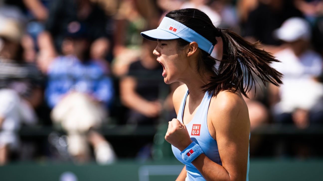 Emma Raducanu gana su primer partido en Indian Wells tras una exhibición dominante