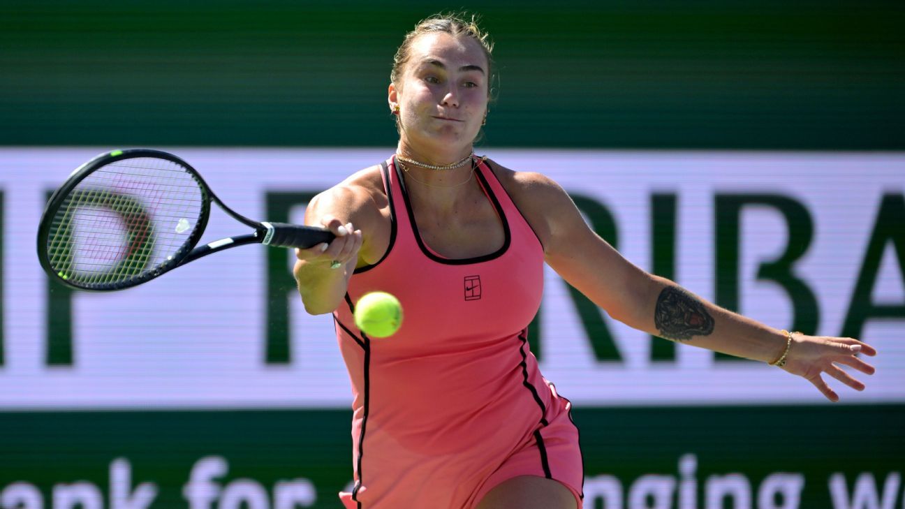 Sabalenka y Sinner en las semifinales del BNP Paribas Open