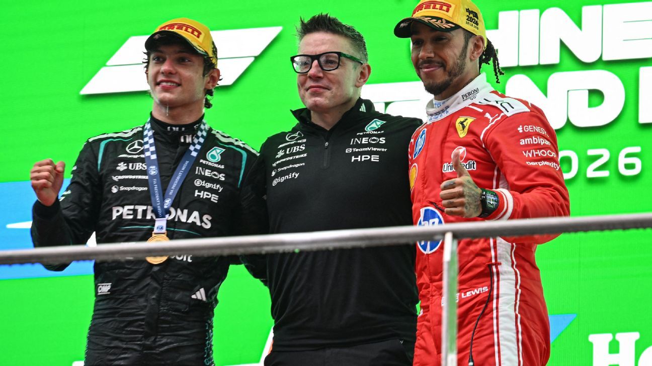 Gran Premio de China: Kimi Antonelli gana la primera carrera, Lewis Hamilton en el podio