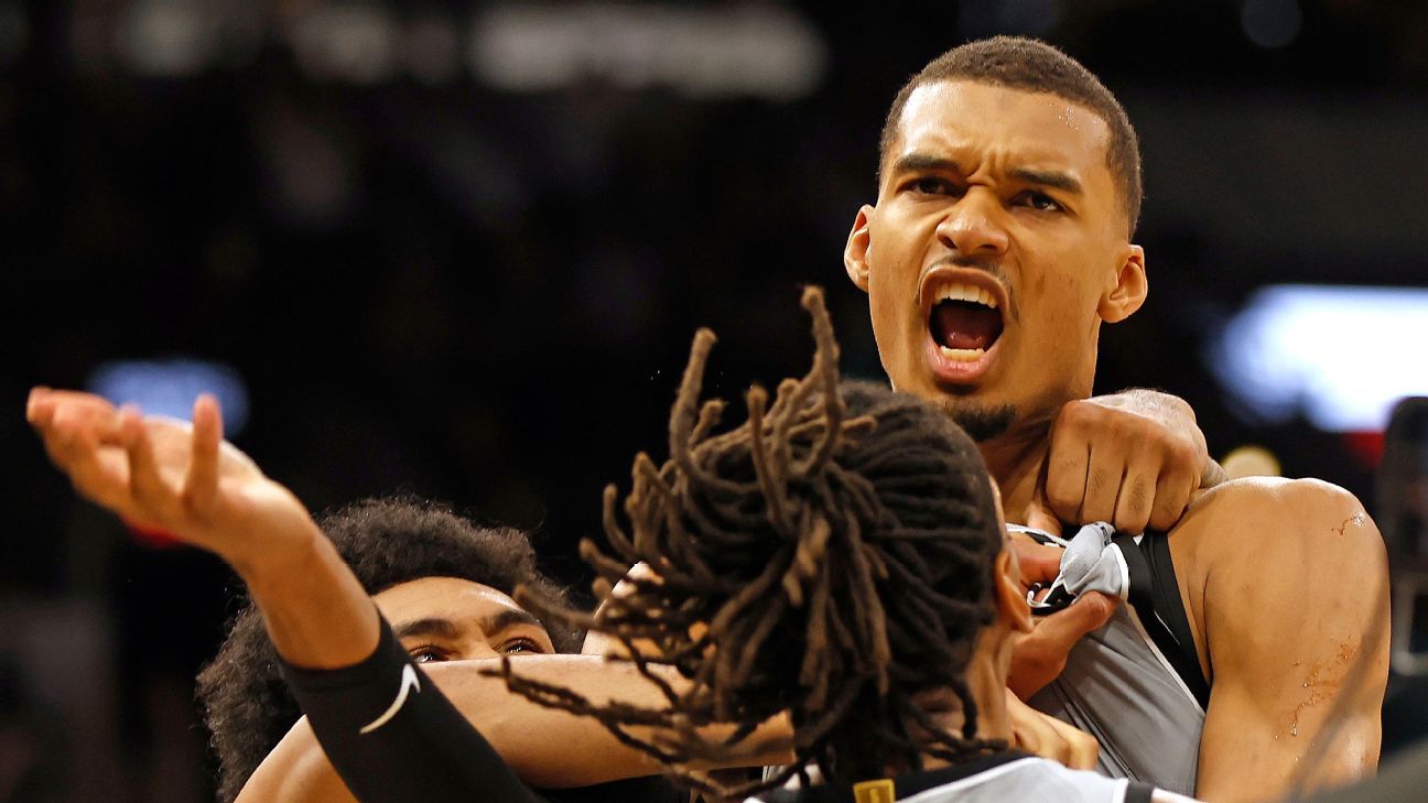 Los Spurs ponen fin a una sequía de seis años en los play-offs gracias al gol ganador del partido de Wembanyama