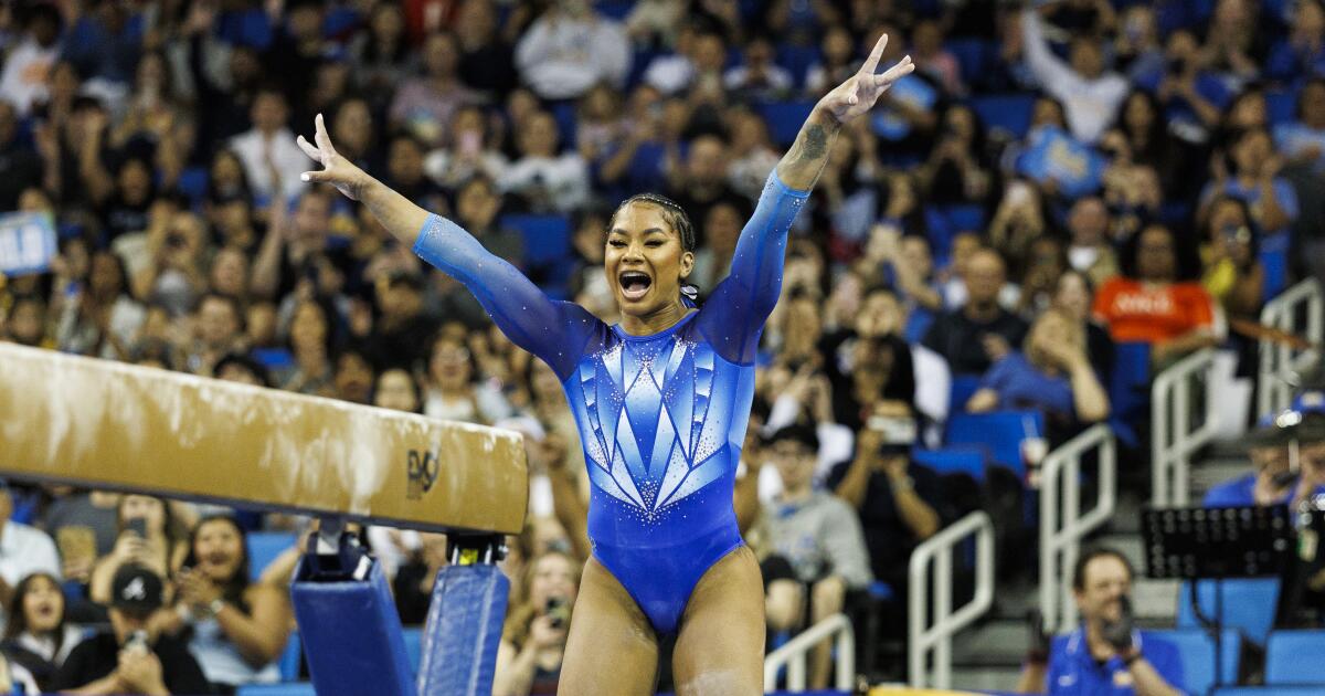 Jordan Chiles vuelve a ser perfecto cuando UCLA gana el campeonato Big Ten