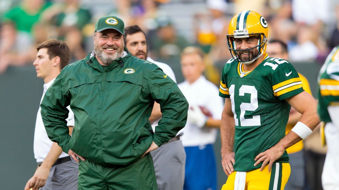 Mike McCarthy: el encuentro de Aaron Rodgers con los Steelers sería una “gran historia”