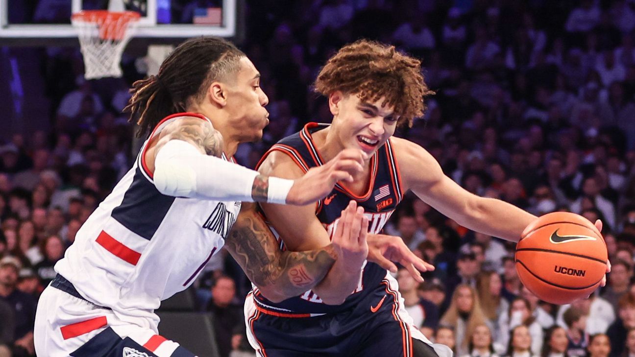 Cómo se decidirán los cuatro finalistas masculinos de UConn-Illinois, Arizona-Michigan