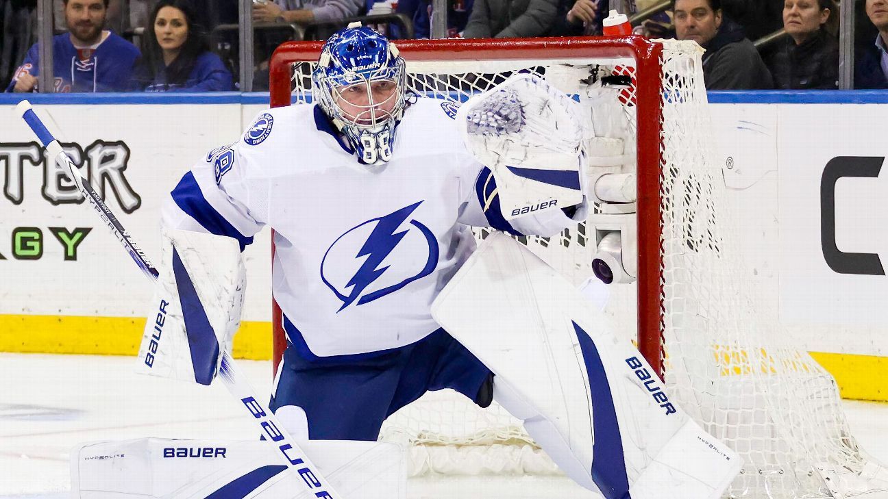 Sorokin, Swayman y Vasilevskiy, finalistas al premio al mejor portero de Vezina