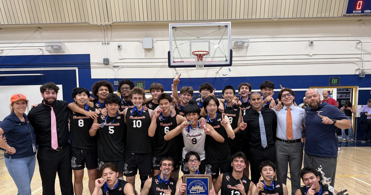 Chatsworth gana el campeonato de voleibol de división abierta de la sección urbana