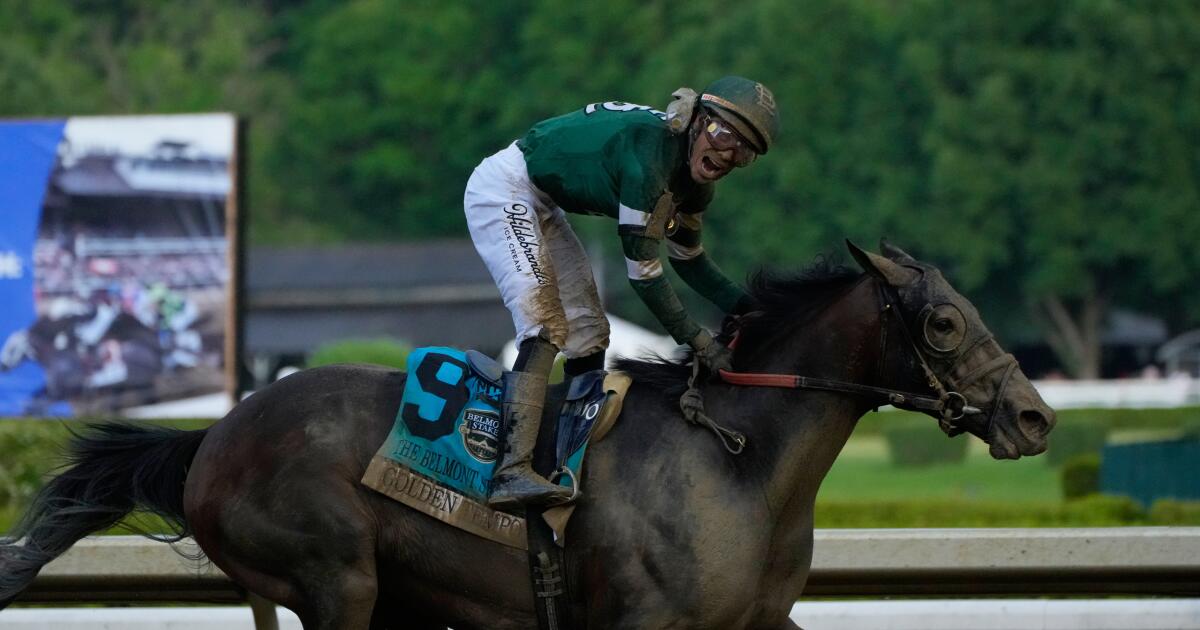 El ganador del Kentucky Derby, Golden Tempo, gana el Belmont Stakes 2026