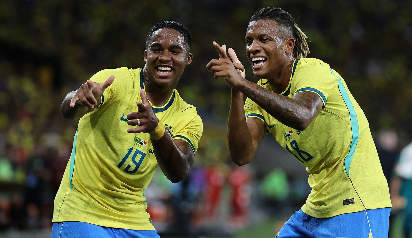 El brasileño Endrick pide el deseo del Mundial a Ancelotti tras marcar el gol del triunfo en el amistoso
