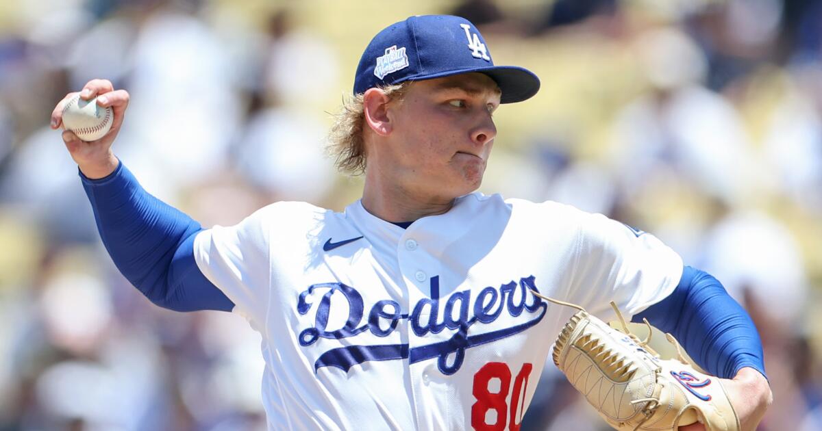 Emmet Sheehan lucha mientras los Angelinos bloquean la barrida de la temporada de los Dodgers