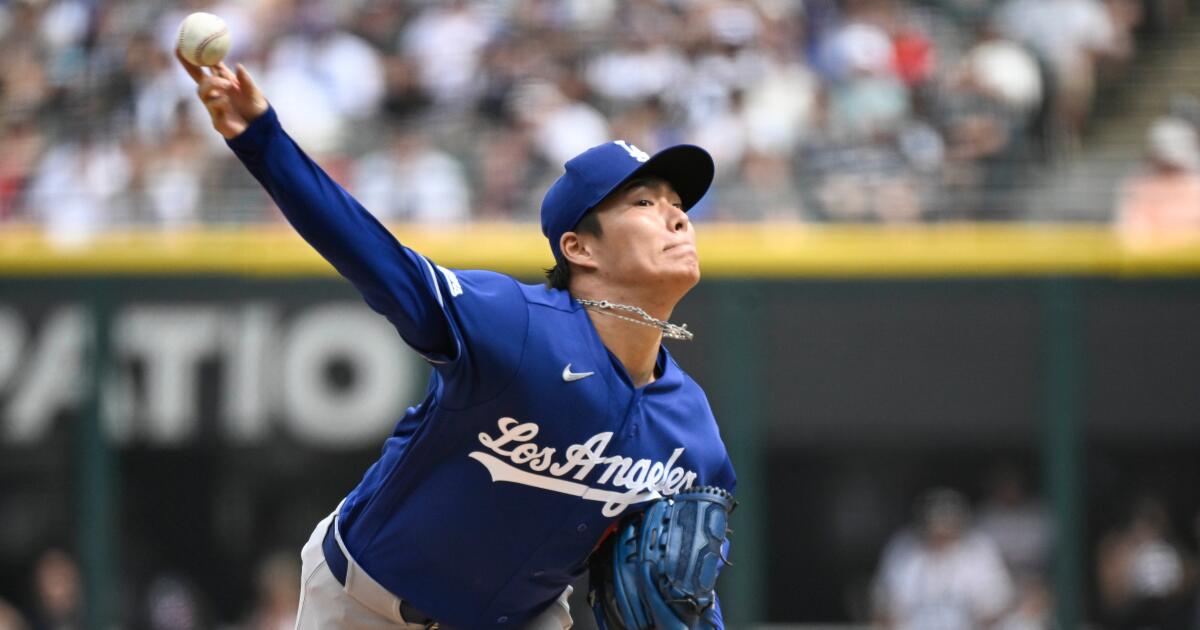 Yoshinobu Yamamoto coquetea con un juego perfecto, récord para una victoria de los Dodgers