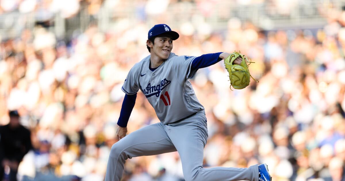 Roki Sasaki lucha con el mando al principio, los Dodgers caen ante los Padres
