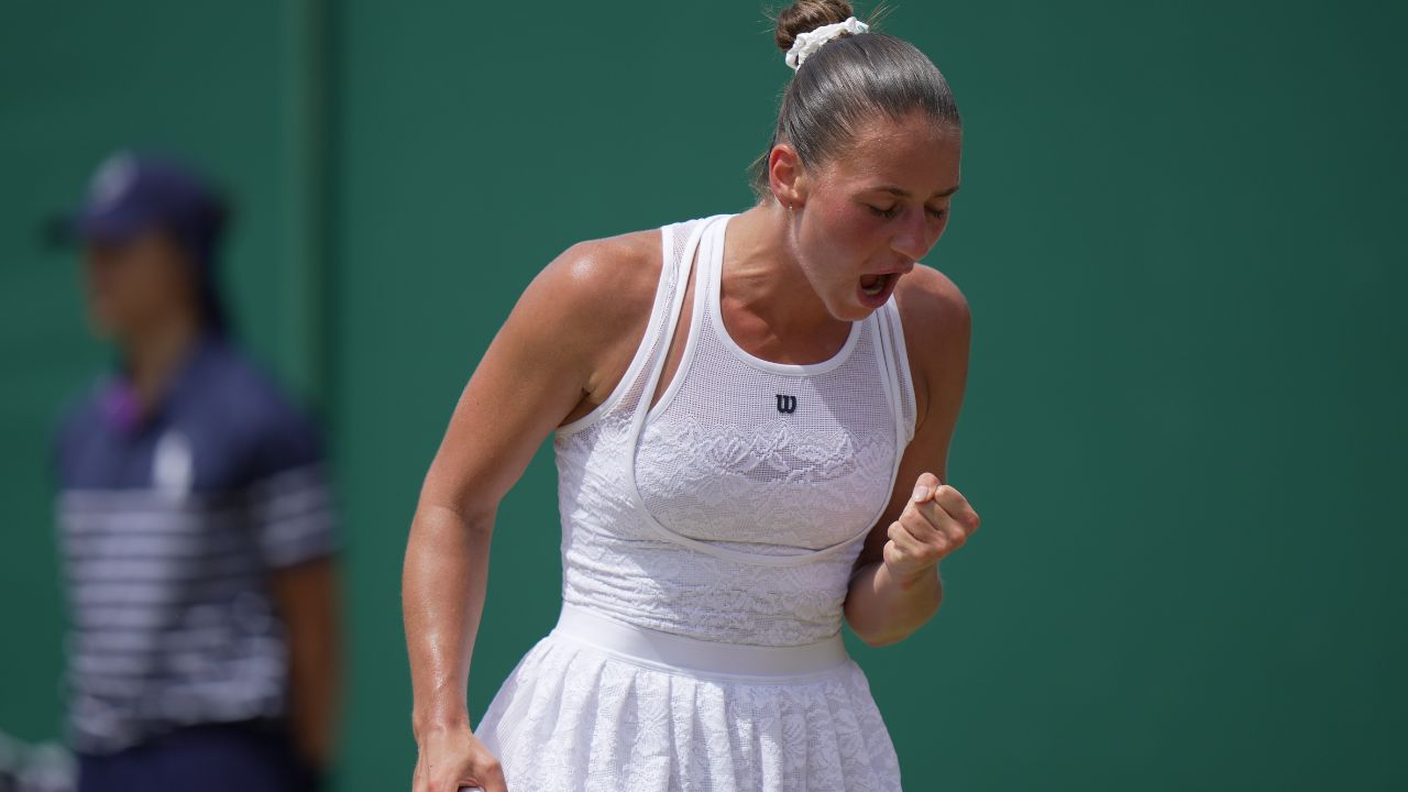 La ucraniana Marta Kostyuk en cuartos de final de Wimbledon