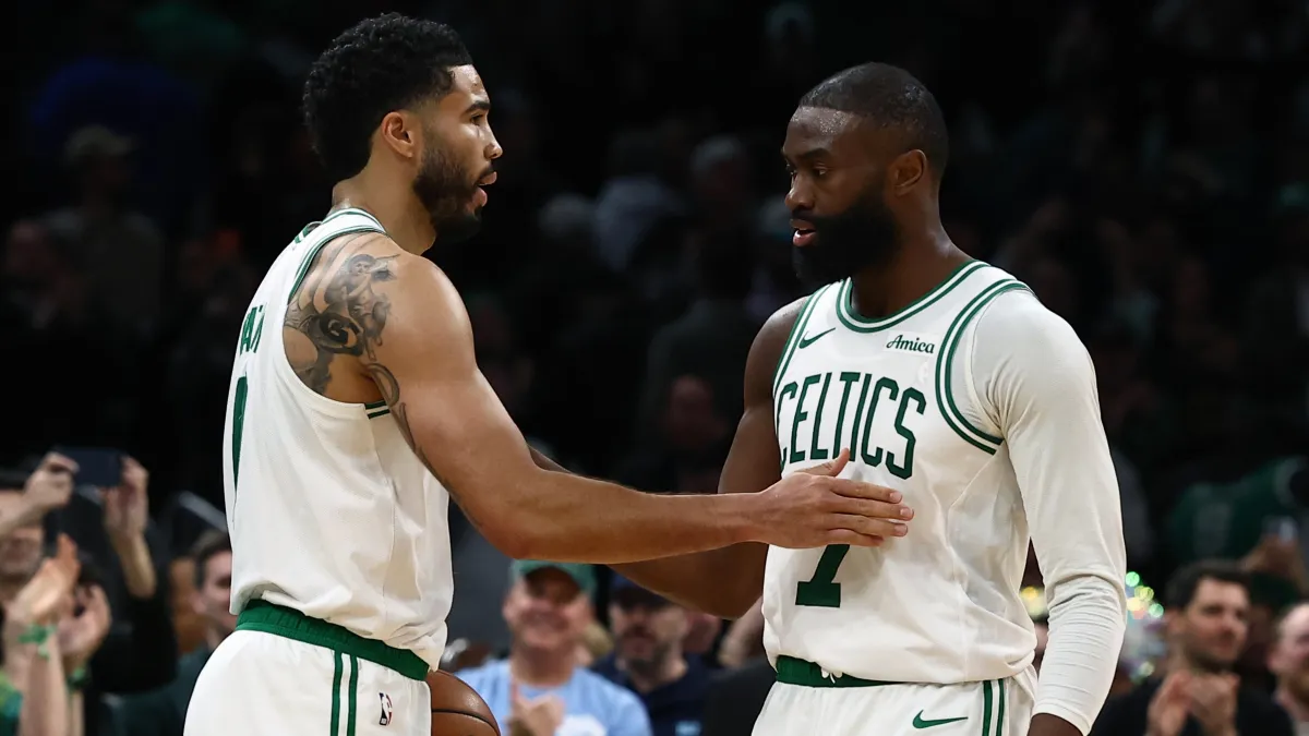 Jayson Tatum sabe que se siente raro no jugar más con Jaylen Brown