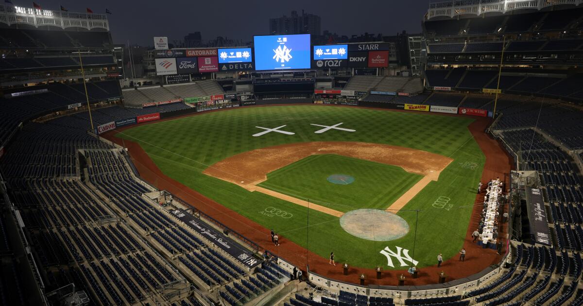 Se pospone el juego de los Dodgers del sábado contra los Yankees debido a la lluvia