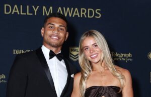 Al igual que una estrella, Fota creó un enorme ruido rojo durante los premios Dally M en Sydney, yendo con una hermana muy talentosa del equipo del equipo