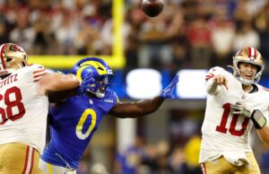 Mac Jones de Niners supera las posibilidades, te permite volar en vinos OT en Rams