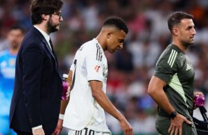 Mbappé sufre de torcer el tobillo después de extender la serie de puntuación
