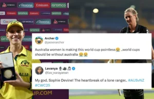 CWC 2025: los fanáticos reaccionan a Valiant Ton Sophie Devine, Ashleigh Gardner Masterclass como Australia superan a Nueva Zelanda por 89 carreras