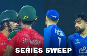 Guías explosivos Saif Hassana Guías Bangladesh a la victoria de 6 defectos y la serie sobre Afganistán