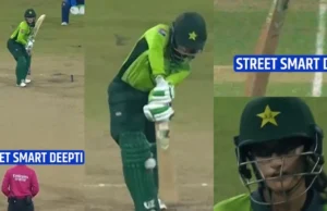 CWC 2025 (reloj): Bullet Deepti Sharma elimina a Munebeba Ali durante el partido Ind vs Pak