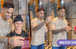 VISTA: Capitán de la India Suryakumar Yadav Entretenimiento de fanáticos con interacción ingeniosa después de la Victoria de la Copa Asia 2025