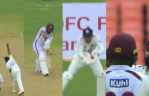 Ind vs Wi (reloj): Jasprit Bumrah Outfoxes John Campbell con Peach absoluto en la primera prueba de Ahmedabad