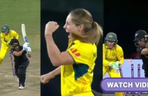 Mira: Sophie Molineux Roar con deleite después de romper los tocones de Suzie Bates para su primera puerta de la Copa Mundial | Aus-W vs NZ-W