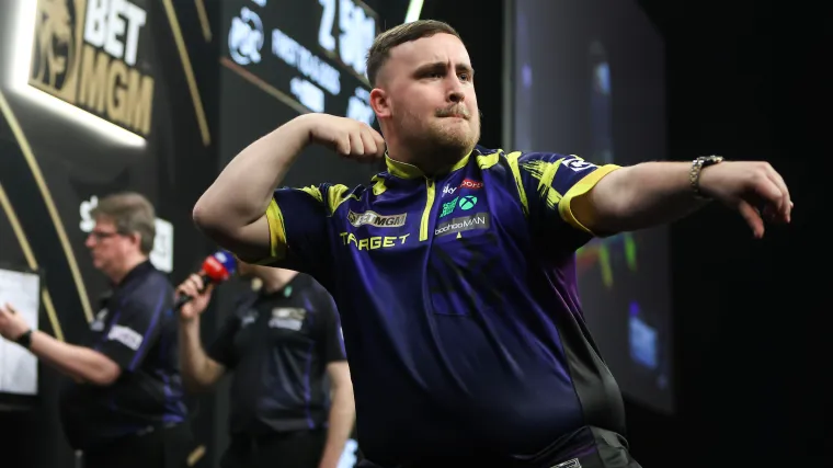 Luke Littler realiza dos pagos de 170 y casi alcanza 9 dardos en la épica campaña Premier League Darts Night 5