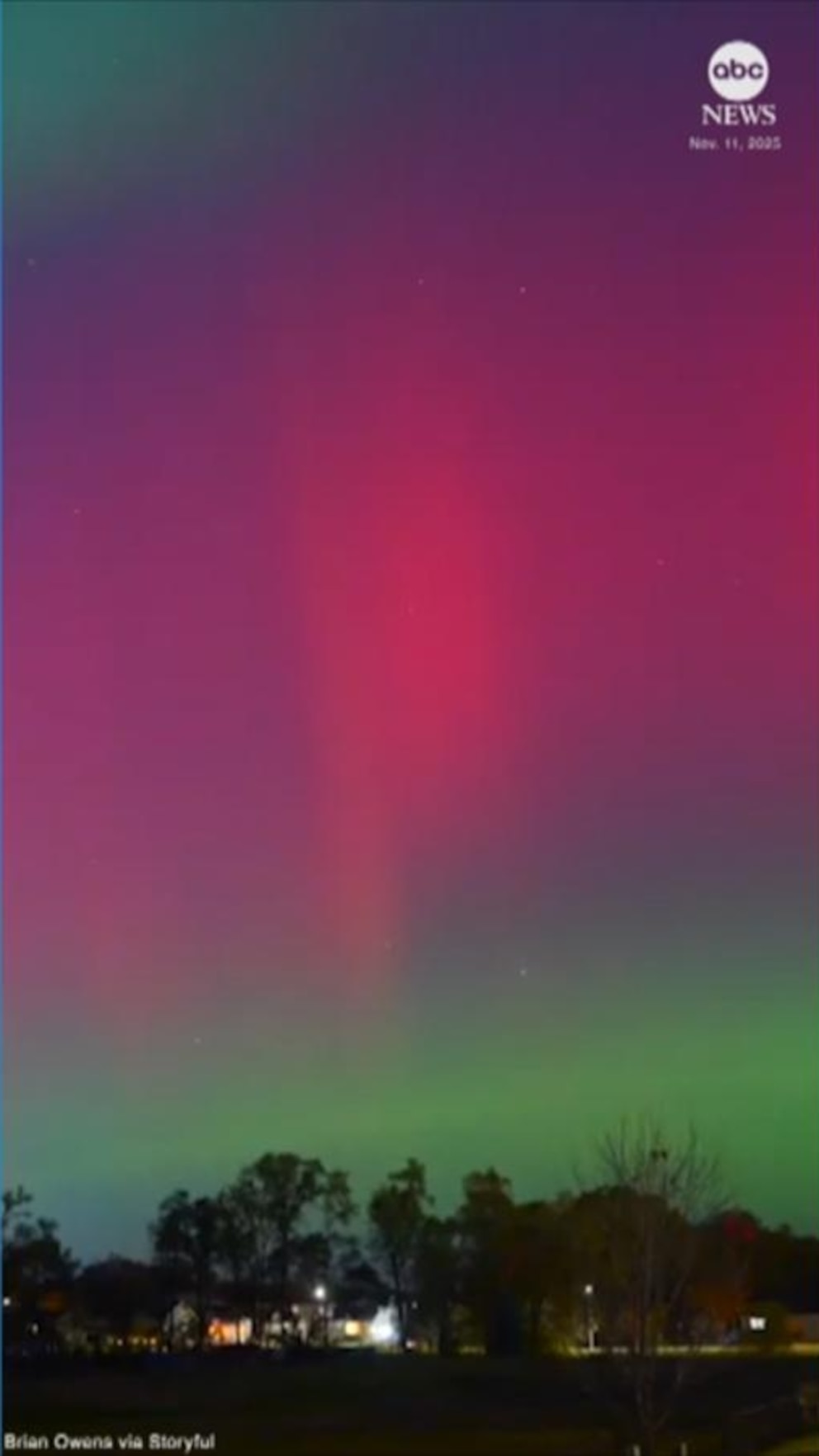 MIRAR: La aurora boreal deslumbra los cielos estadounidenses
