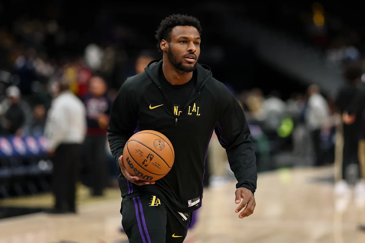Según los informes, el guardia de los Lakers, Bronny James, ha sido descartado para el partido del domingo contra los Knicks debido a un dolor en la pierna izquierda.