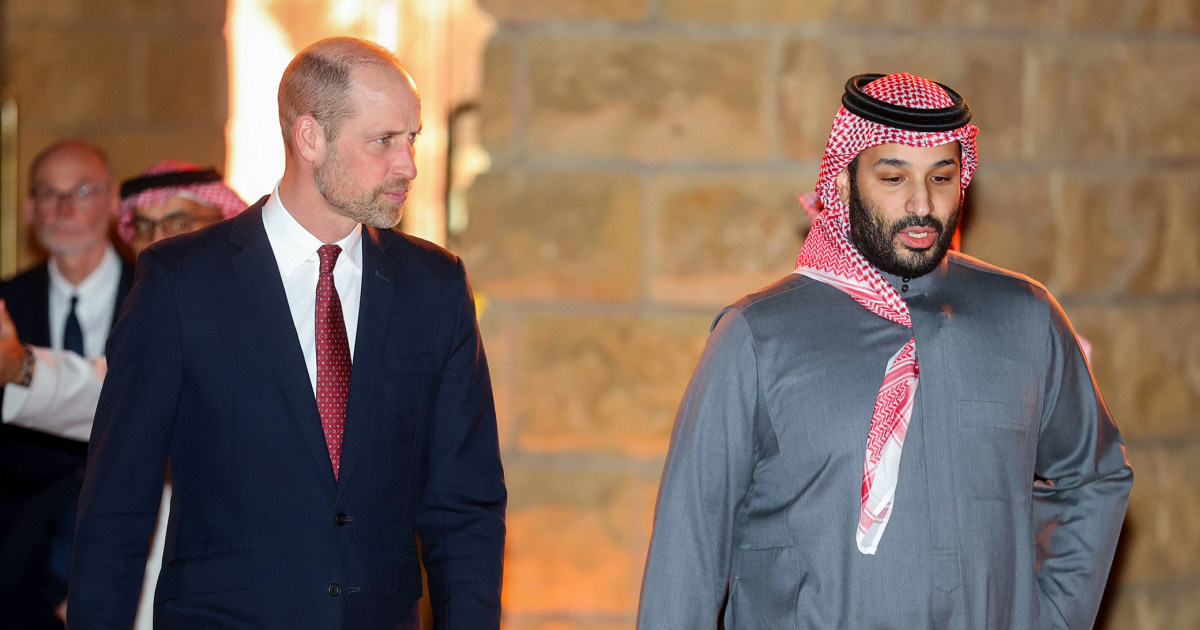 Los futuros reyes se reúnen en Arabia Saudita, pero las revelaciones de Andrew-Epstein amenazan al príncipe William