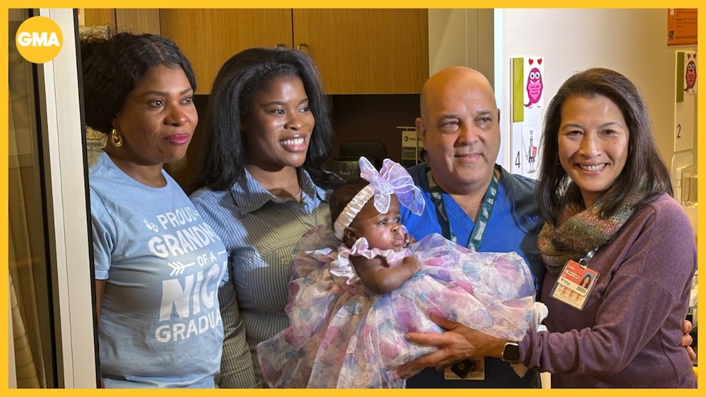 MIRAR: Bebé milagroso regresa a casa después de 9 meses en la UCIN