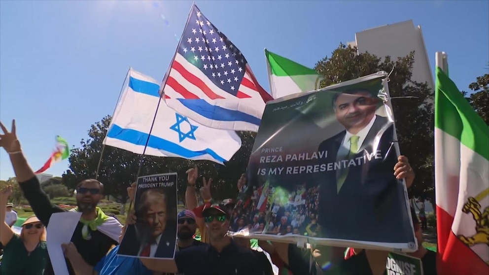 Vídeo Protestas y celebraciones tras los ataques de Estados Unidos a Irán