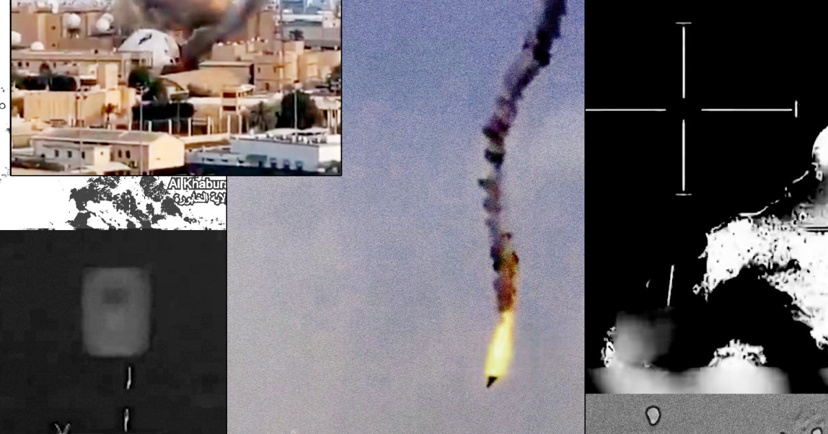 Vídeos e imágenes muestran al ejército iraní de drones perforando las defensas estadounidenses