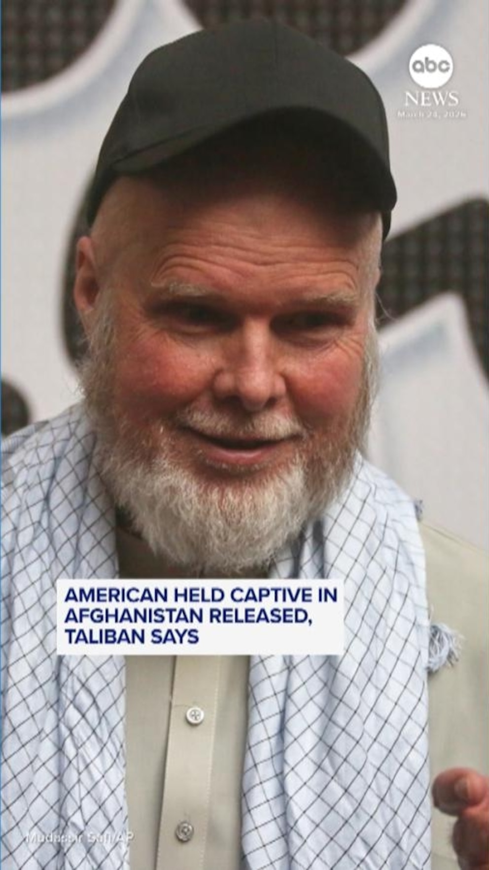 MIRAR: Estadounidense cautivo en Afganistán liberado, dicen los talibanes
