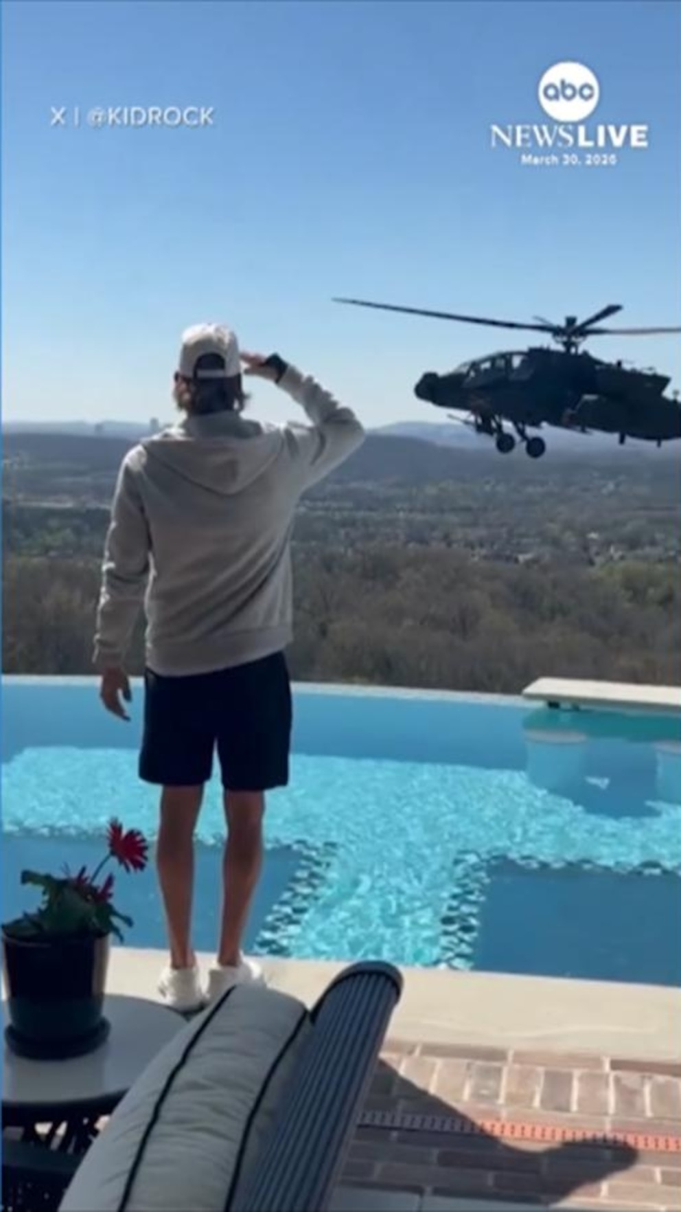 MIRAR: Investigación en curso después de que helicópteros del ejército visitaran la casa de Kid Rock
