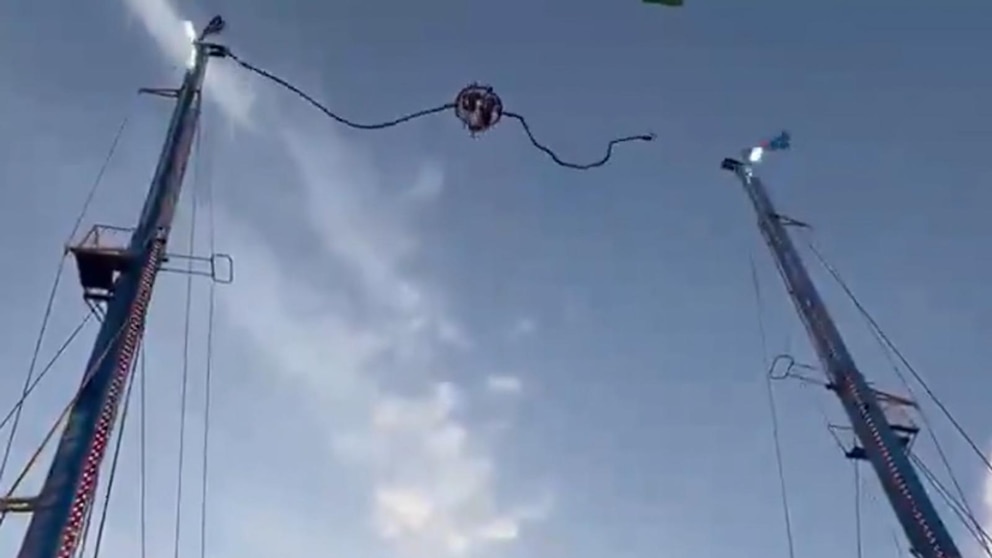 MIRAR: El video muestra el momento en que se activa el paseo ‘tirachinas’, causando múltiples lesiones