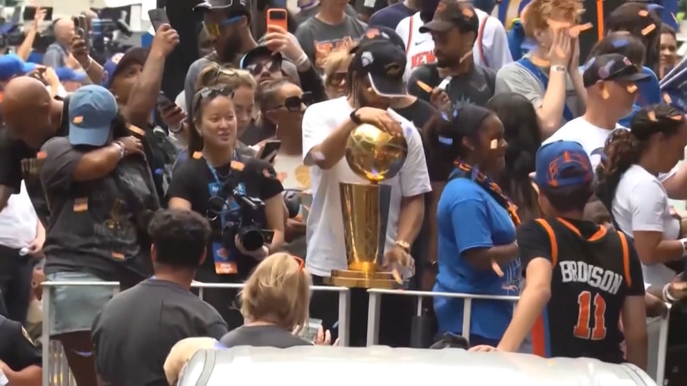 MIRAR: Los 3 momentos más importantes del desfile del campeonato de los Knicks
