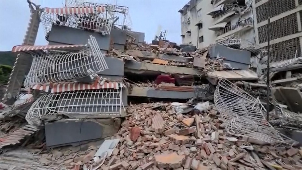MIRAR: Esfuerzos de ayuda interna después del terremoto de Venezuela
