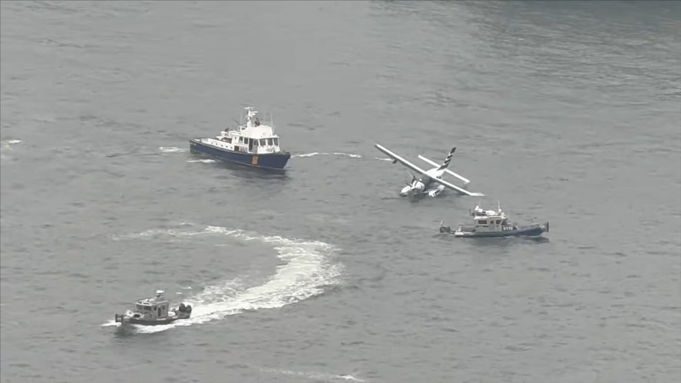 MIRAR: Los pasajeros hablan después del aterrizaje de un hidroavión en el East River de Nueva York
