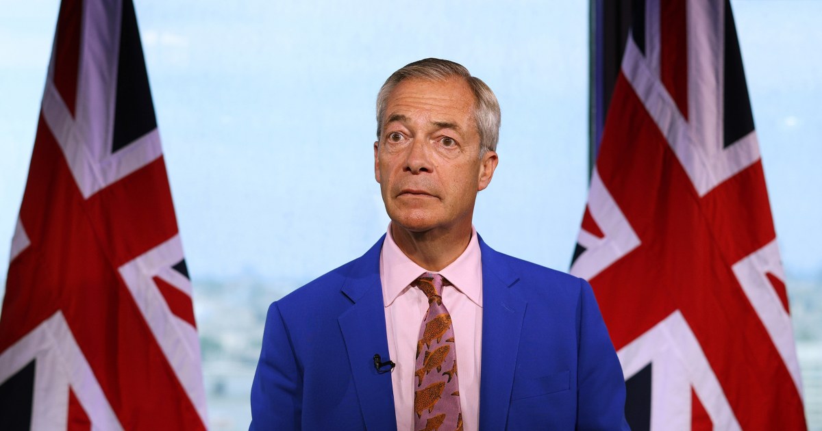 Nigel Farage, aliado de Trump y líder de extrema derecha, convoca a votación con el objetivo de limpiar su nombre en medio de escándalos financieros