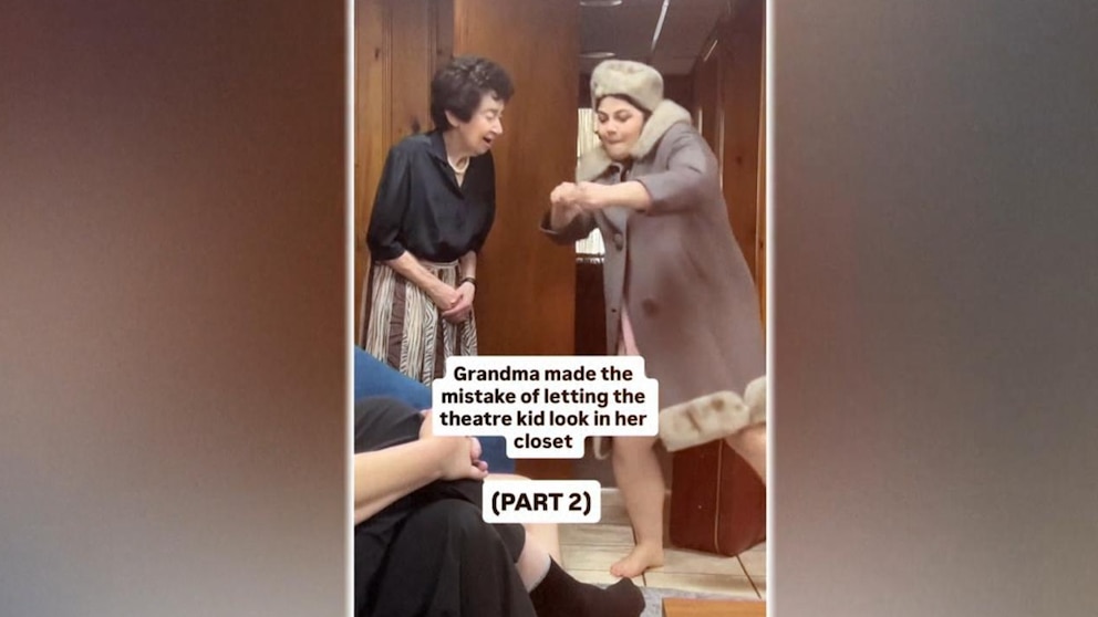 MIRAR: El armario de la abuela inspira a una joven actriz