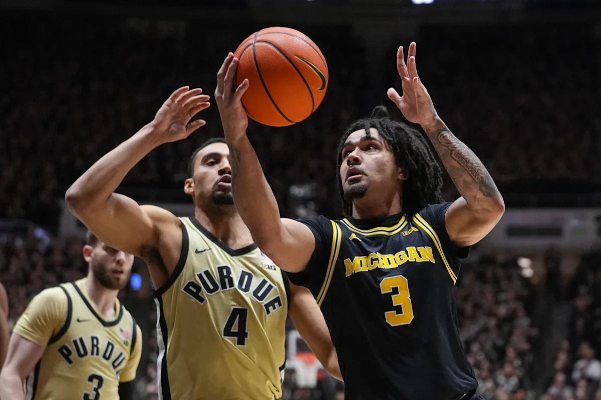 El No. 1 Michigan derrota al No. 7 Purdue para mejorar a 25-1, fortaleciendo el caso para el puesto No. 1 en el Torneo de la NCAA