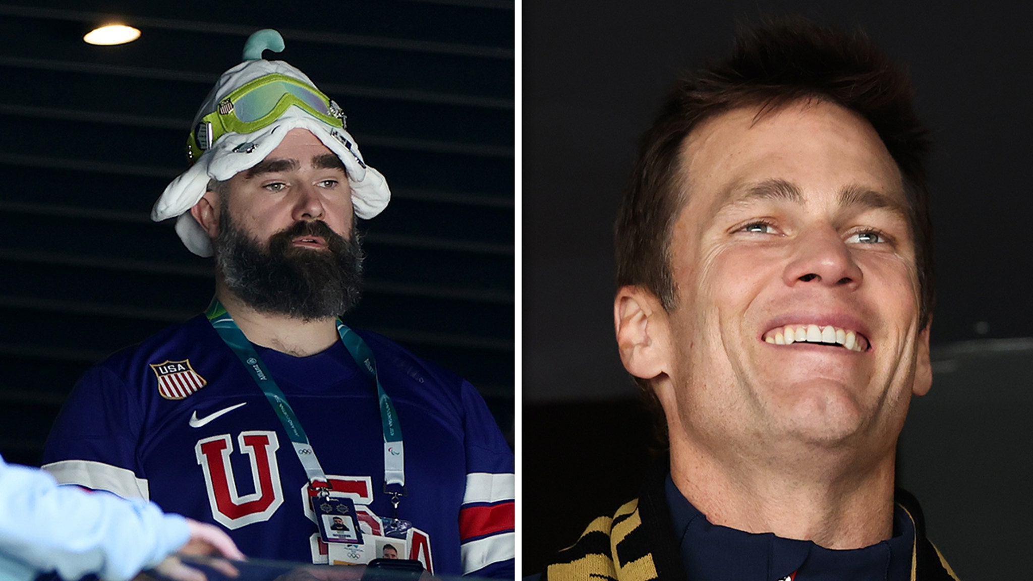 Tom Brady y Jason Kelce presentes mientras el hockey femenino de EE. UU. gana el oro