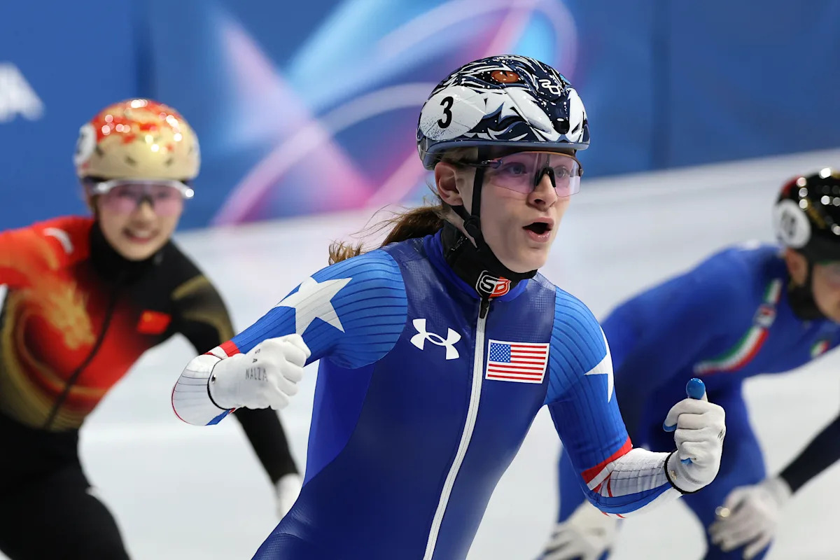 Juegos Olímpicos de Invierno 2026: Corinne Stoddard gana la medalla de bronce en patinaje de velocidad en pista corta de 1.500 m
