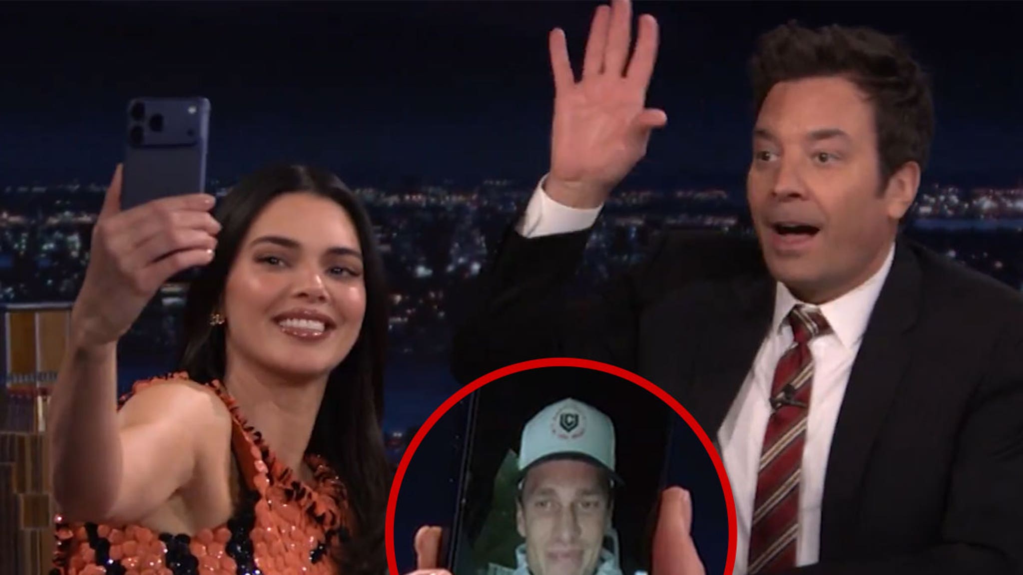 Kendall Jenner llama a Tom Brady durante ‘Jimmy Fallon’ para hablar del Super Bowl