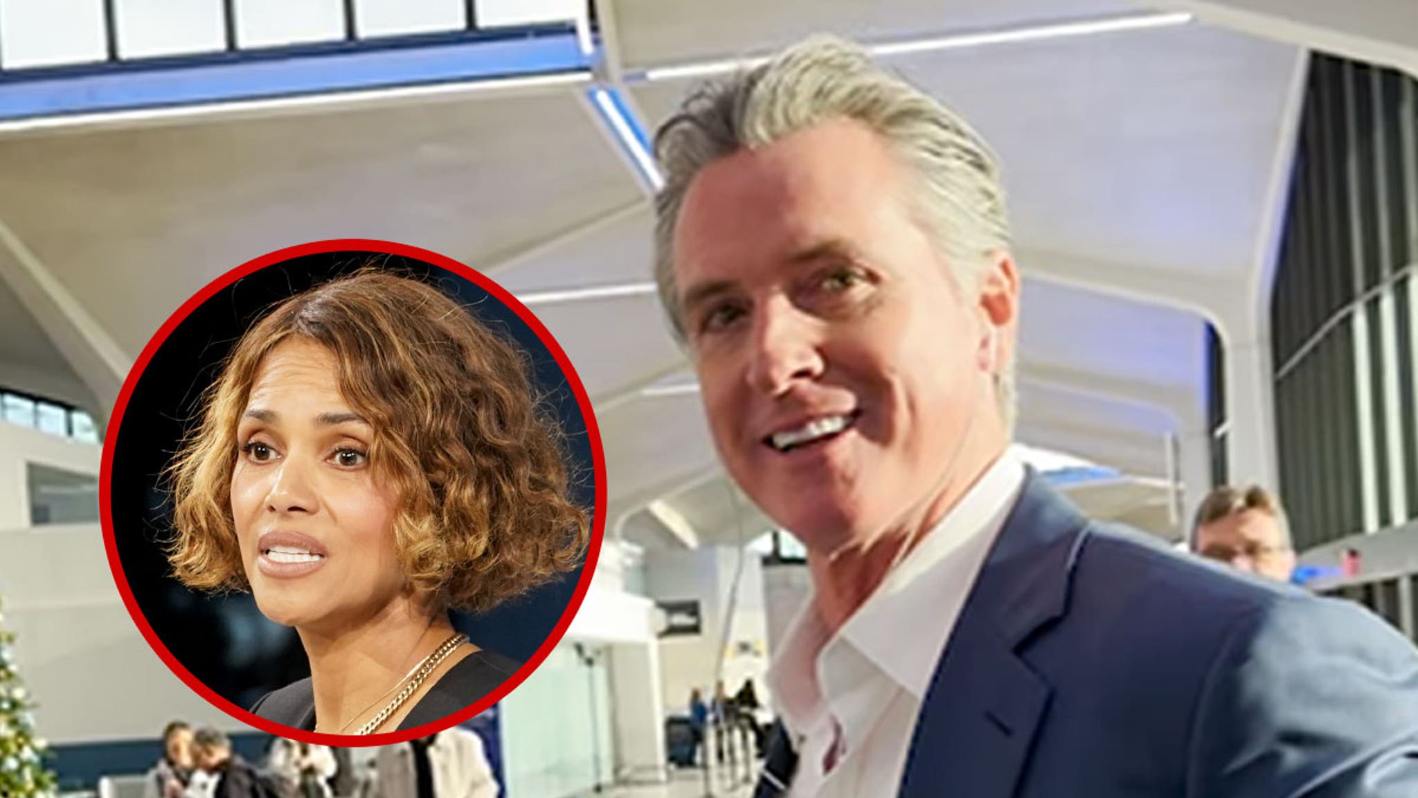 Gavin Newsom responde a las críticas de Halle Berry sobre los cuidados de la menopausia